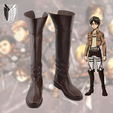 Botas de cosplay de anime shmeki no unido, sapatos de attack on titan 2024 - compre barato