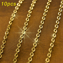 stainless steel woman  /gold/rosegold rolo O link necklace 2mm width ROLO Chain choker necklace customized chain 2024 - buy cheap