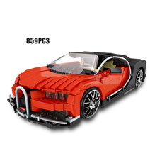 Bloques de construcción modelo Bugatti Veyron para niños, juguete de ladrillos para armar super coche deportivo Bugatti Veyron, escala 1:15, gran oferta 2024 - compra barato