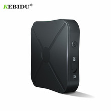 Kebidu-receptor e transmissor bluetooth 4.2, 2 em 1, sem fio, adaptador de áudio com entrada aux 3.5mm, para casa, tv, mp3 e pc 2024 - compre barato