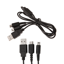 1Pc  2 in 1 Dual Connection USB Data Charging Cable for Nintendo NDSI NDSL 3DS USB Charging Data Cable for 3DS 2024 - buy cheap