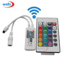 Controlador wifi RGB / RGBW con control remoto de 24 teclas, inalámbrico para teléfono móvil IOS/Android, para tira LED 5050 RGB/RGBW, 1 unidad 2024 - compra barato