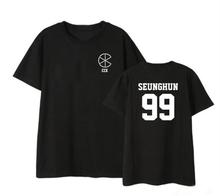 New arrival kpop cix member name printing black/white t shirt for summer unisex o neck short sleeve loose t-shirt 2024 - buy cheap