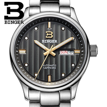 Switzerland Men's Watch Luxury Brand BINGER  Japan MIYOTA Automatic Mechanical Watches sapphire full stainless steel B5006-9 2024 - buy cheap