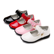 Kids Shoes 2019 Baby Girl Shoes Child Girls Leather Shoes Student Dress Shoes Black White 3T 4T 5T 6T 7T 8T 9T 10T 11T 12T 13T 2024 - buy cheap