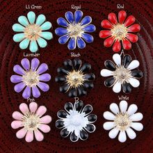 50pcs/lot 18MM 9Colors Vintage Daisy Flower Decorative Button For Wedding Accessories Newborn Artificial Alloy Button For Craft 2024 - buy cheap