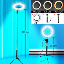 Photography Dimmable LED Selfie Ring Light Youtube Video Live 3200K-5600K Photo Studio Light With Tripod for Smartphone Makeup 2024 - buy cheap