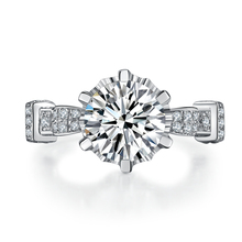 Magníficos anillos de boda con diamantes de 3 quilates para mujer, sortija de compromiso de platino 950, regalo para ella 2024 - compra barato