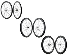 Outlet! 700C 38/50/60/mm depth Road carbon wheels 25mm width Clincher/tubular bike carbon wheelset UD matte finish U-shape rim 2024 - buy cheap