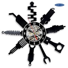 Tools for Repairing Machines Vinyl Record Wall Clock - Decorate your home with Modern Art 2024 - buy cheap