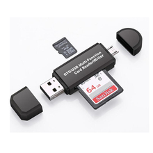 2 em 1 Leitor de Cartão USB OTG Flash Drive de Alta-velocidade USB2.0 Universal OTG TF/Cartão SD para android Computador telefone Cabeçalhos de Extensão 2024 - compre barato