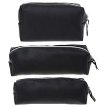 Black Pencil Case PU Leather School Pencil Cases For Girls Big Pencil Bag School Supplies Stationery Storage Bag Pen Box 2024 - buy cheap