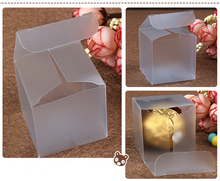 50 pcs 4*4*4 cm caixa de plástico fosco pvc caixas de embalagem para presentes/chocolate/doces/cosméticos/artesanato quadrado Fosco Caixa de pvc 2024 - compre barato