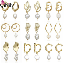 CiNily  A Variety of Styles Pearl Geometric Gold For Women Girls Jewelry Summer Stud  Earrings FH8893 2024 - buy cheap