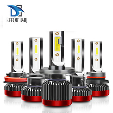 Luz de farol automotiva, lâmpada cob g2r h7 h8 h9 h1 h4 1 9005/hb3 9006/hb4 9012 80w 8000lm 6000k, farol de led para carro 2024 - compre barato