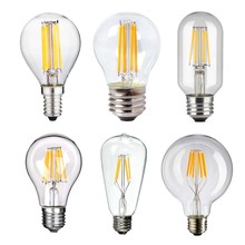 G45 A60 ST64 G80 T45 LED Filament Bulb AC85-265V 2W 4W 6W 8W Edison LED Lamp E27 E12 E14 Candelabra Light Bulb 2024 - buy cheap