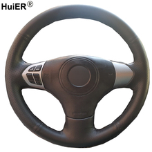 Costura à mão Cobertura de Volante de Carro Volant Trança Funda Volante Para Suzuki Grand Vitara 2007 2008 2009 2010 2011 2012 2013 2024 - compre barato