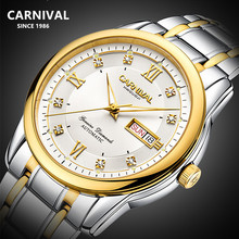 Carnival Switzerland Business top brand luxury watch men sapphire full steel automatic mechanical men watches waterproof montre 2022 - buy cheap