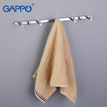 GAPPO 1 set High quality 5 Hooks Bathroom accessories Wall-mount Clothes zircalloy Tower Hooks Bathroom Accessories GA202-5 2024 - buy cheap