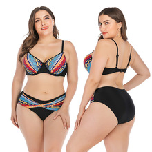 2019 New Summer Women Plus Size Bikini Set Push-up Sexy High Waist Swimsuit Triangle Bather Suit Swimming Suit biquini 4XL 2024 - buy cheap