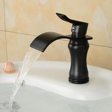 Basin Faucet Black Bathroom Sink Faucet Single Handle Hole Faucet Basin Taps Grifo Lavabo Wash Hot Cold Waterfall Faucet 2024 - buy cheap