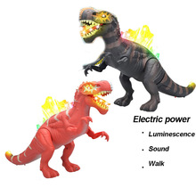 Modelo de dinossauro elétrico 6630, simulação de dragão espinhosa, brinquedo com som de luminescência para crianças, presente de animal de estimação eletrônico 2024 - compre barato