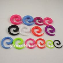 120pcs Free Shipping mixed Candy colors Ear Expander ear protector UV Flesh Tunnel Earring Ear Plug Piercing Jewelry 2024 - buy cheap