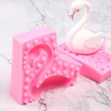 3D Фламинго Единорог кролик торт Силиконовая форма украшения торта инструменты животное DIY шоколадная помадка Sugarcraft форма для выпечки мыла 2024 - купить недорого