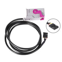 Kit de adaptador de Audio con botón Aux para coche, enchufe de 32 Pines, 1m, RNS-E, navegación, para Audi A3, A4, A6, A8, R8, TT 2024 - compra barato