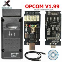 V1.99 OPCOM 2019 для opel OP COM интерфейс с PIC18F458 FTDI FT232RL OP-COM opel диагностический сканер Профессиональный Opcom 1,99 2024 - купить недорого