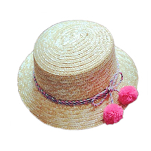 wholesale sun flat straw hat boater hat girls  summer Hats For Women Beach flat panama straw hat chapeau femme 48-52-54-58cm 2024 - buy cheap