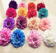 96 Uds por lote cabezas de flores de peonía de tela de 11 cm/4,33 pulgadas 23 colores para flores decorativas 2024 - compra barato