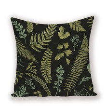 Cojines decorativos para el hogar, cubierta de almohada con diseño de jungla Tropical, flores y plantas para sofá, color verde, de alta calidad, para primavera 2024 - compra barato