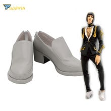 Anime Bruno Bucciarati Cosplay Shoes Grey Boots Custom Made 2024 - buy cheap