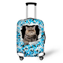 Army Camouflage  Animal Dog Cat  travel accessories suitcase protective covers 18-32 inch Spandex luggage dust case stretchable 2024 - buy cheap