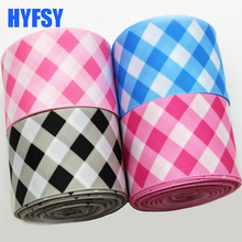 Hyfsy-Cinta a cuadros de 25 y 38mm, 10 yardas, rollo de regalo para manualidades, cintas de grogrén 2024 - compra barato