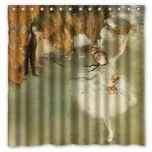 Alta Qualidade Cortina de Chuveiro de Poliéster Edgar Degas Ballet Dança Projeto Pintura Moderna Cortinas de Tecido À Prova D' Água 72*72 polegada 2024 - compre barato
