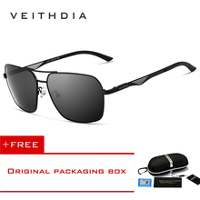 VEITHDIA New 2019 Stainless Steel Polarized Men's Sunglasses Square Vintage Sun Glasses Male Eyewear Accessories For Men UV400 2024 - buy cheap