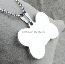 Choose Size 13*20mm/ 25*40mm  Lot 10pcs Cute Jewelry Bone Charms Dog Tag Pendant stainless steel Without Chain For Gifts 2024 - buy cheap