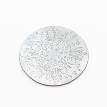 Placa de janela de flor prateada, 10 tamanhos, 22mm, placa flutuante para medalhão de 30mm, localizador de vidro diy 2024 - compre barato