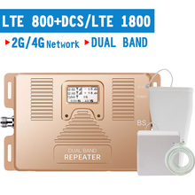 Repetidor de sinal de celular 4g lte 800 lte, 1800 mhz, 4g lte b20 b3, amplificador de sinal de celular 70db, ganho 4g, visor lcd 2024 - compre barato