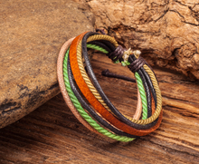 Lot 10PCS Wholesale Surfer Men's Women's Multilayer Friendship Hemp Leather Bracelet Wristband Cuff Adjustable Handmade 2024 - buy cheap