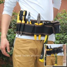 Multi-color Electricians Tool Belt Repair Pouch Pocket Tool Waist Bag Multifunctional Waterproof Carpenter Oxford cloth Tool Bag 2024 - buy cheap