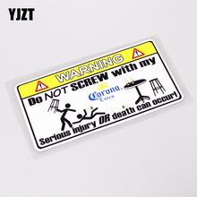 YJZT 13.5CM*7CM Funny WARNING Do not Screw PVC Decoration Car Sticker Decals 13-0244 2024 - buy cheap