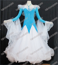 High Quality Waltz Tango dance Dress competitive Ballroom dance dress, crystal stones chacha,salsa dance ballroom dress B-0518 2024 - buy cheap