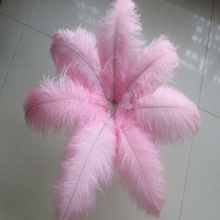 Pente de avestruz rosa para decoração de casamento, 50 segundos 35-40cm "14-16" impermeável 2024 - compre barato