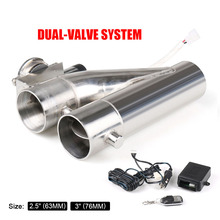 2.25''/2.5'' /3.0'' Stainless Steel Headers Y Pipe Electric Exhaust Cutout Dual Valve With Remote Control Cut Out Down Pipe Kit 2024 - buy cheap