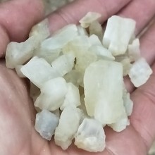 100g natural White Moonstone quartz crystal Gravel stones crystals specimen reiki healing Rock mineral fish tank home Decoration 2024 - buy cheap