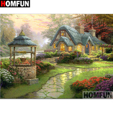 HOMFUN Full Square/Round Drill 5D DIY Diamond Painting "House landscape" Embroidery Cross Stitch 5D Home Decor Gift A17082 2024 - buy cheap