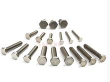 2pcs M8 titanium alloy hexagon screws flat head  hex screw acid and alkali corrosion resistance bolts bolt 15-65mm length 2024 - buy cheap